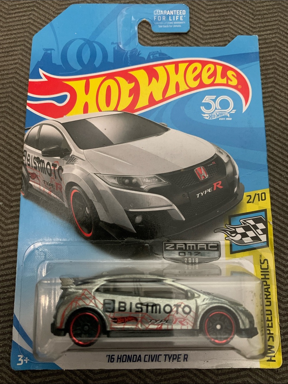 '16 Honda Civic Type R - Silver Hot Wheels